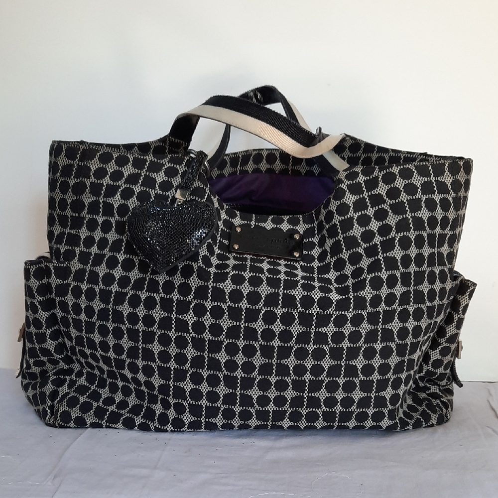 Kate Spade Black and White Patterned Tote